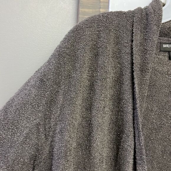 Barefoot Dreams Bamboo Chic Lite Heather Gray Open Cardigan with Pockets- Large - Picture 8 of 16